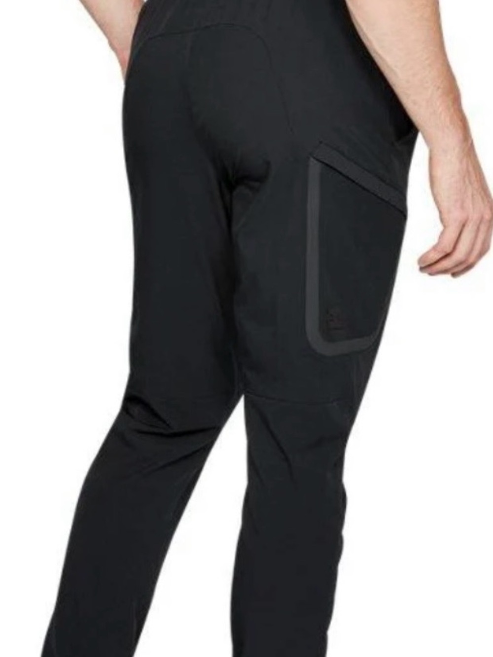 Men's Under Armor Black Tech Fitted Jogger Pants with Side Pocket